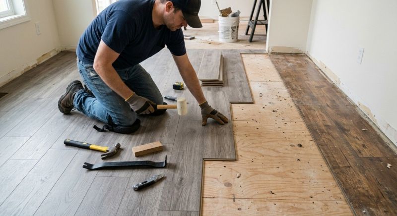 Laminate Floor Installation in Nottingham, NH