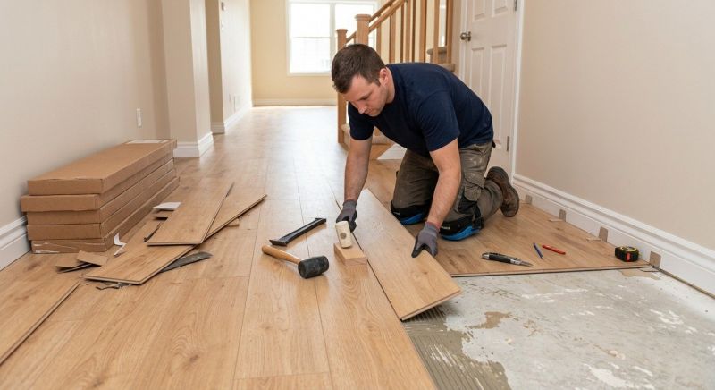 Laminate Floor Installation in Raymond, NH