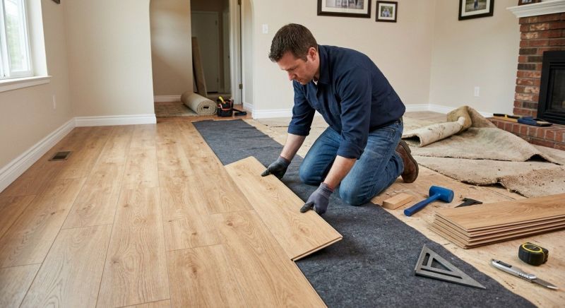 Laminate Floor Remodeling in Rockingham County, NH