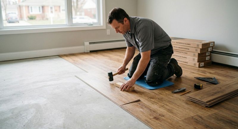 Linoleum Floor Installation in Rowley, MA