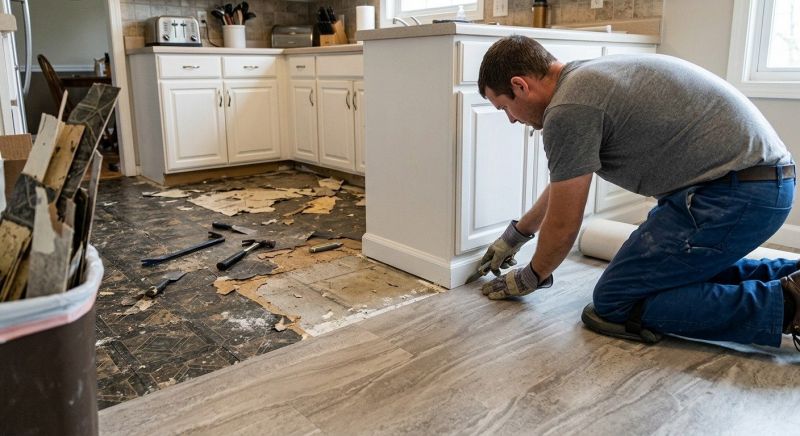 Linoleum Floor Installation in Stratham, NH