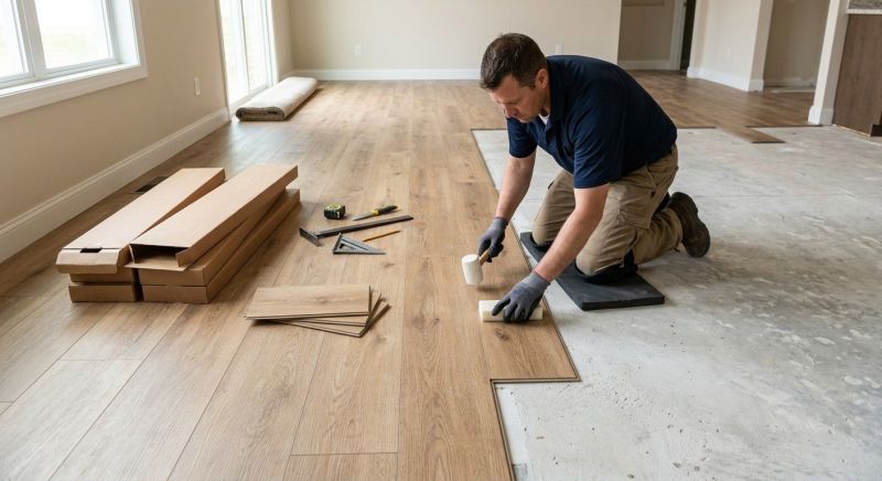 Luxury Vinyl Tile Installation in Dracut, MA
