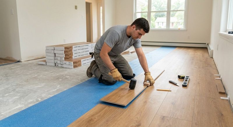 Lvt Flooring Installation in Rowley, MA