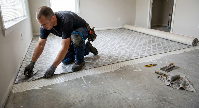 Sheet Linoleum Installation in Nottingham, NH